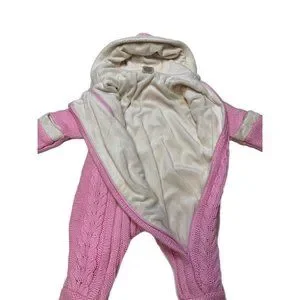 Faded Glory One Pieces Faded Glory Baby Girl Pink Cable Knit